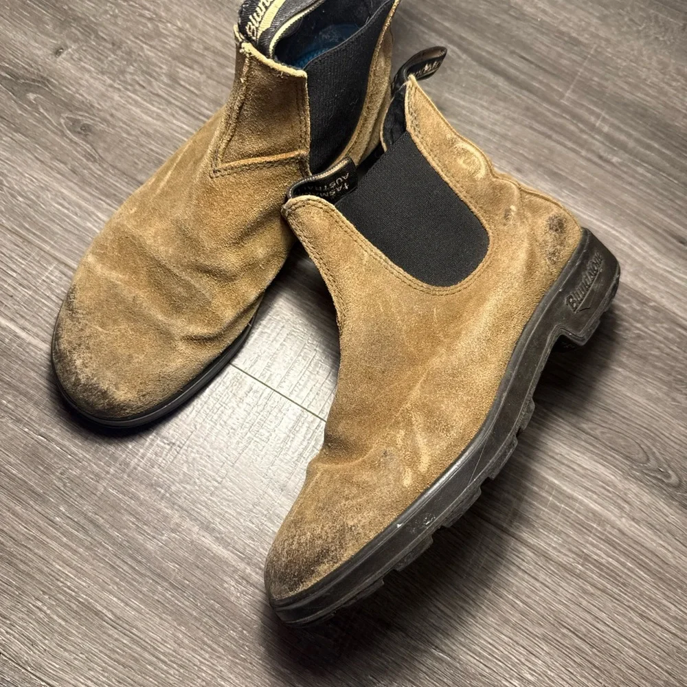 Blundstone Brown Leather Chelsea Boots - Picture 1 of 9